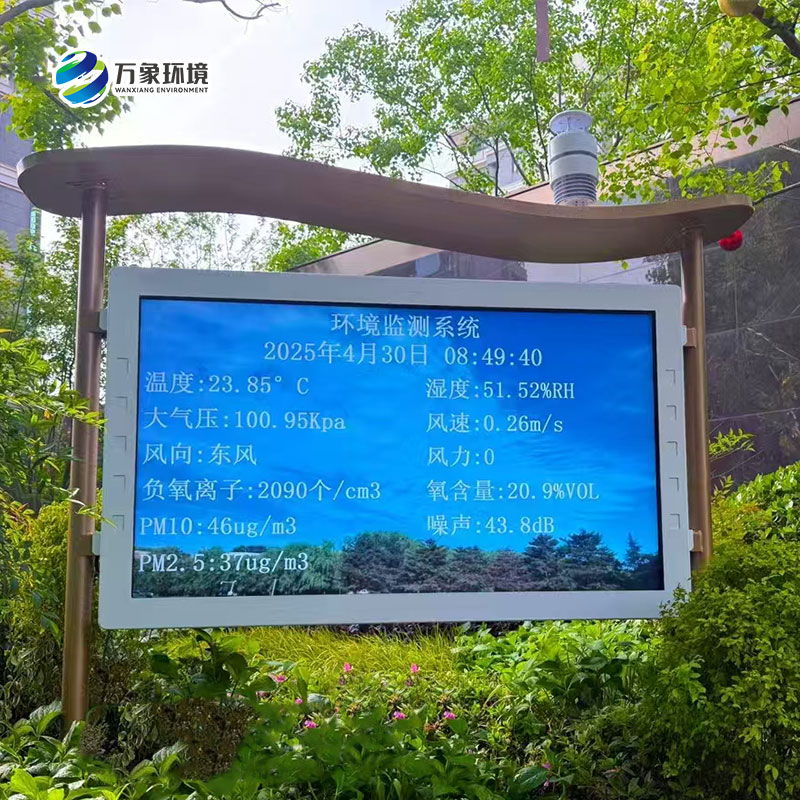 一體化全彩屏負(fù)氧離子監(jiān)測站